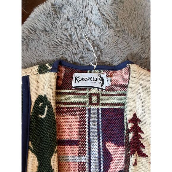 NWOT Kokopelli‎ Jacket Western Boho Tapestry Aztec Woven size xsmall - Picture 9 of 11